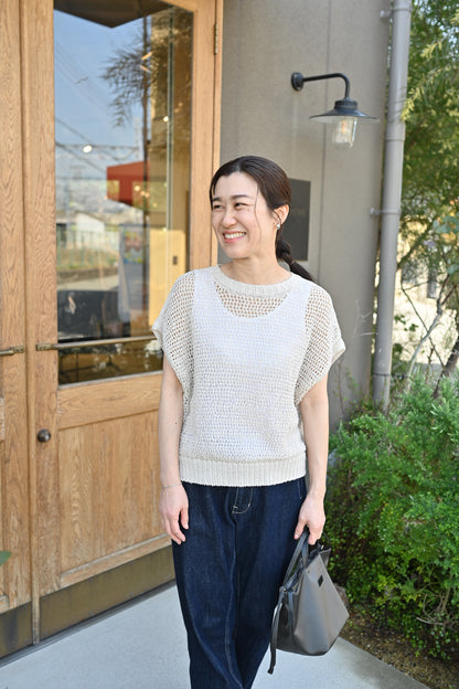 洗えるサマーニット