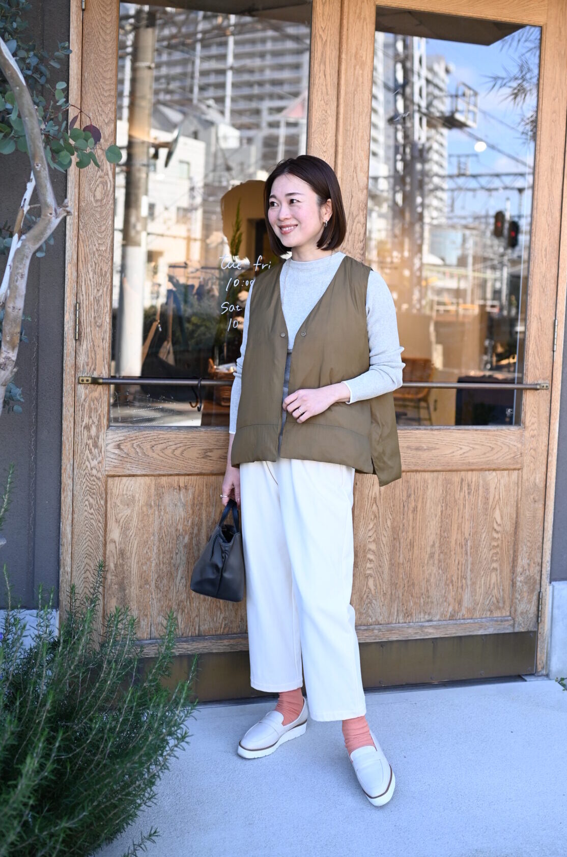 洗える配色アクセントのリブニット - OURHOME