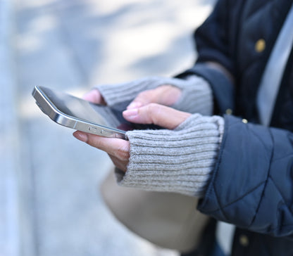 洗えるニットの2WAYアームウォーマー