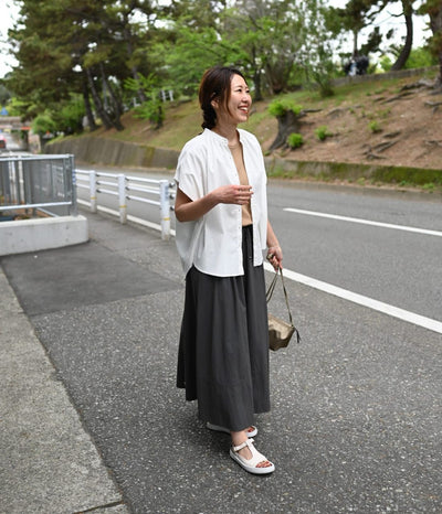 サラッと涼しい二の腕すっきりブラウス