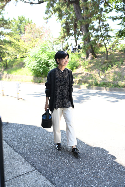 ゆるテーパードの裏起毛あったかパンツ