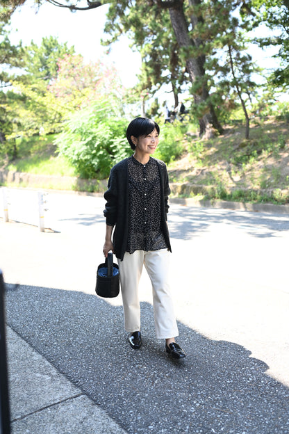 ゆるテーパードの裏起毛あったかパンツ