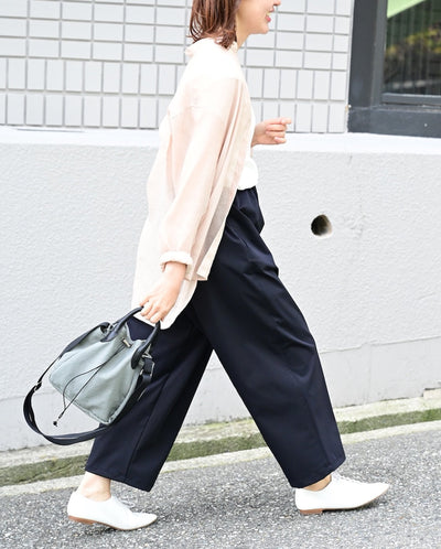 レザー持ち手のパンダショルダーバッグ - OURHOME