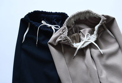 細見えラインで軽やか、リラックスジョガーパンツ（UVカット）