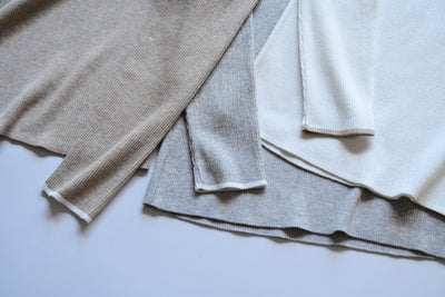 洗える配色アクセントのリブニット - OURHOME