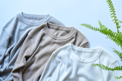 洗える配色アクセントのリブニット - OURHOME