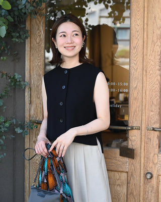 洗えるボタンベスト – OURHOME