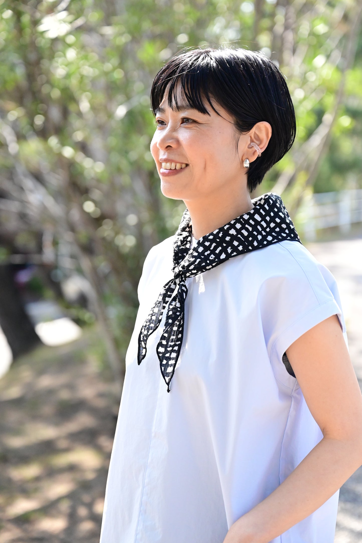 ひんやり涼しい2WAYサンカクスカーフ - OURHOME