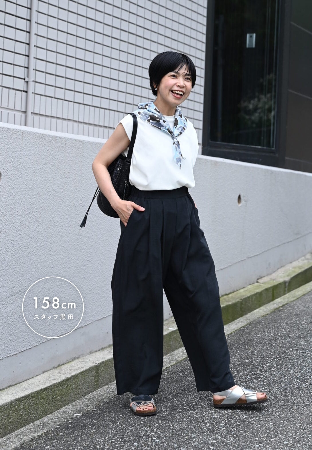涼やかサマータックパンツ（吸水速乾・UVカット）