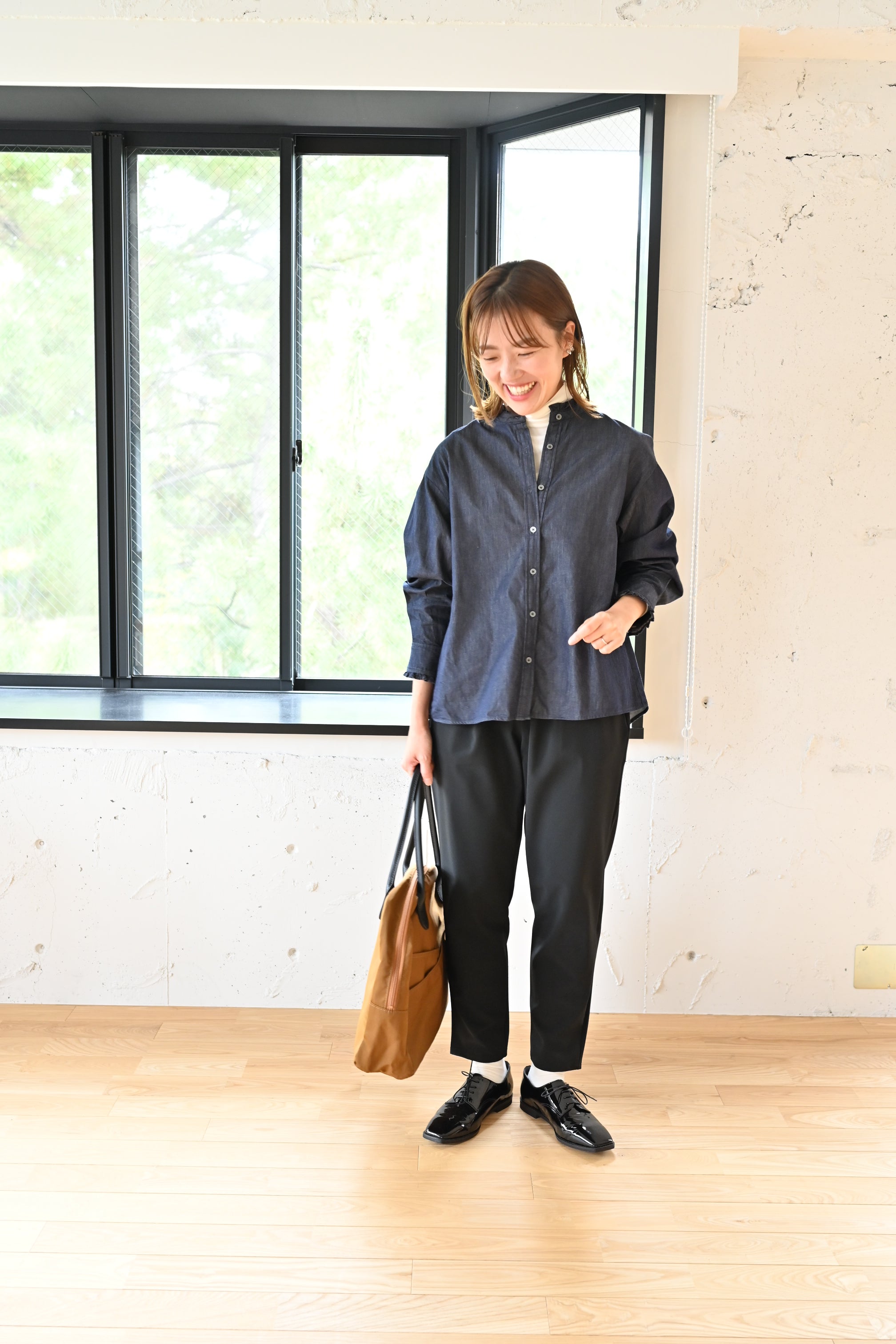 播州織のフリルブラウス – OURHOME