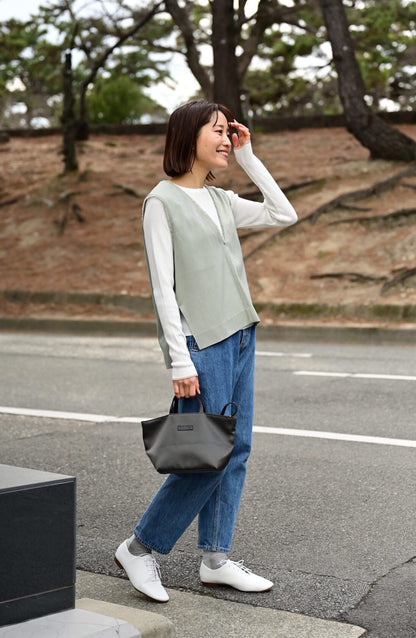 洗える配色アクセントのリブニット - OURHOME