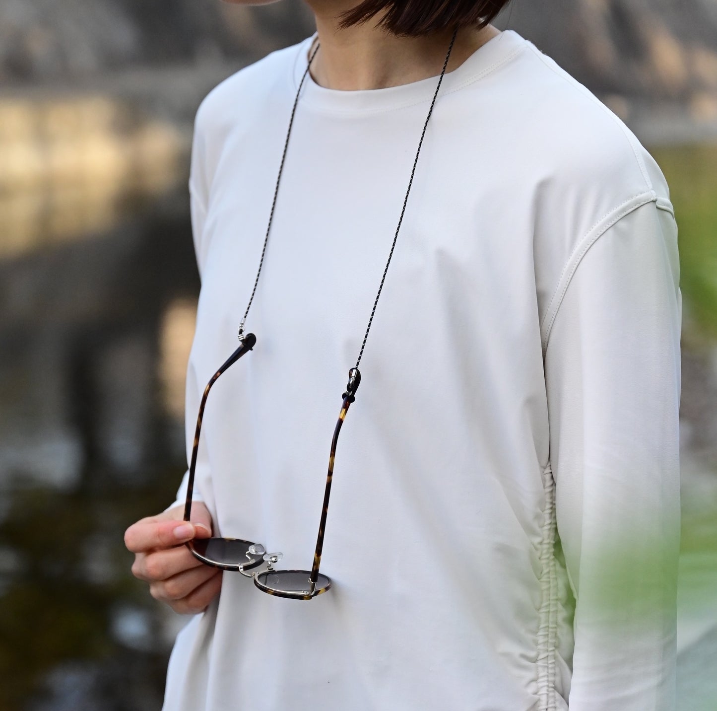 軽量ダイニーマのめがねストラップ（防水）