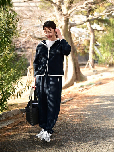 細見えラインで軽やか、リラックスジョガーパンツ（UVカット）