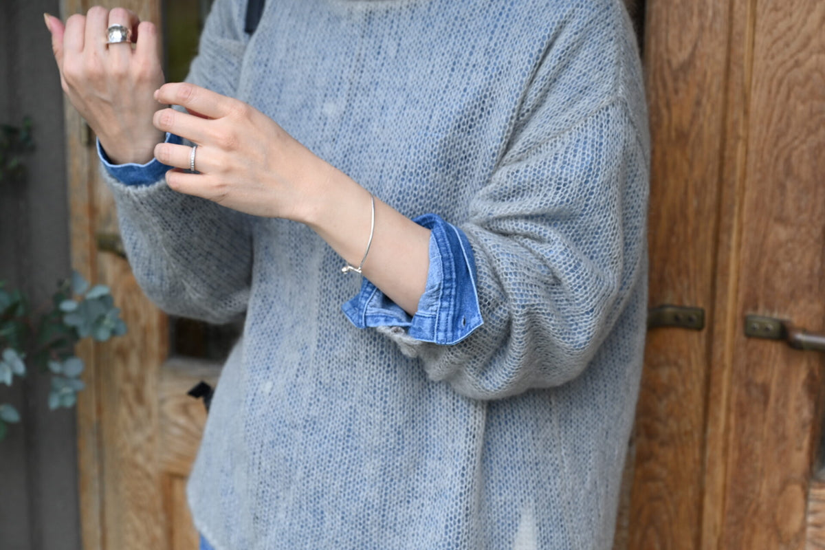 重ね着たのしむモヘアニット