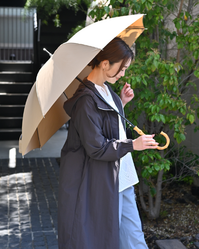 グラスファイバー骨の頼れる長傘（高撥水、耐風）