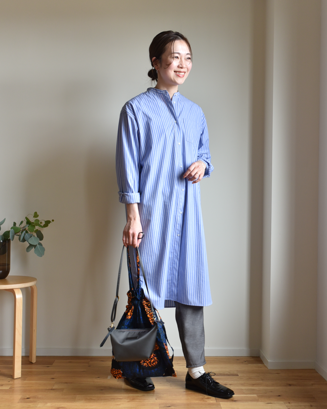 未使用級✨OUR HOME 播州織のベーシックシャツ　現行 播州織のベーシックシャツ – OURHOME