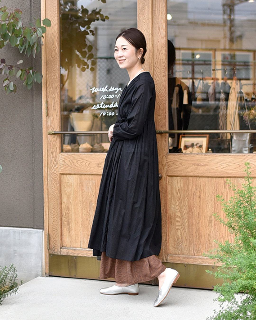 OURHOME アワーホーム カシュクールワンピース ブラック カシュクールワンピース – OURHOME