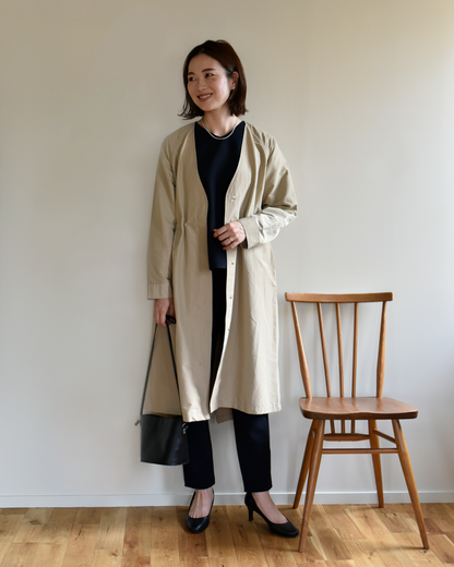 OUR アワーホーム ノーカラーコート 頼れるノーカラーコート – OURHOME