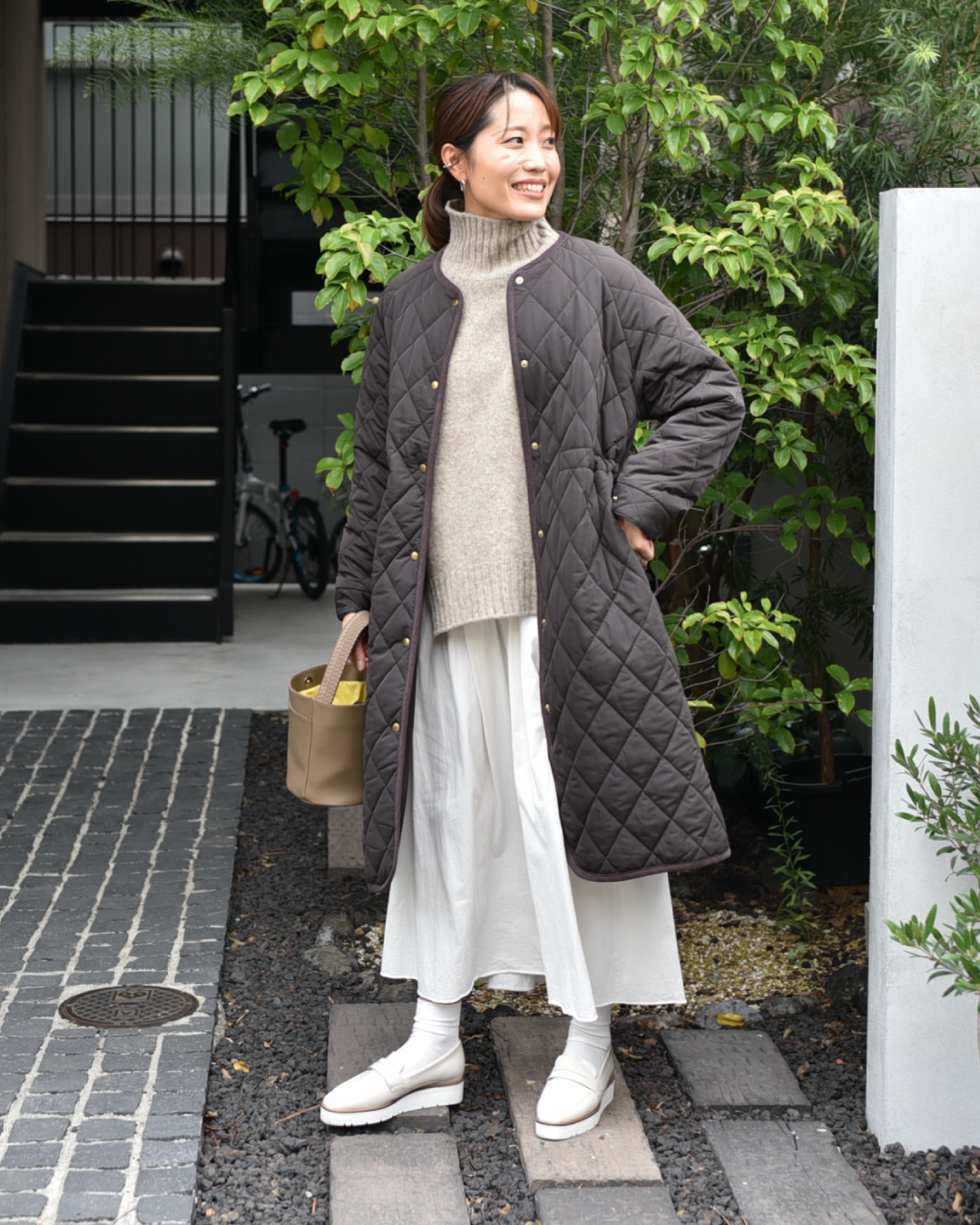 中綿キルティングコート - OURHOME