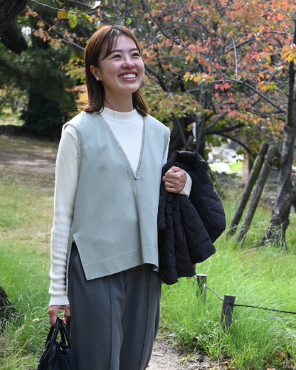 洗えるフリンジベスト