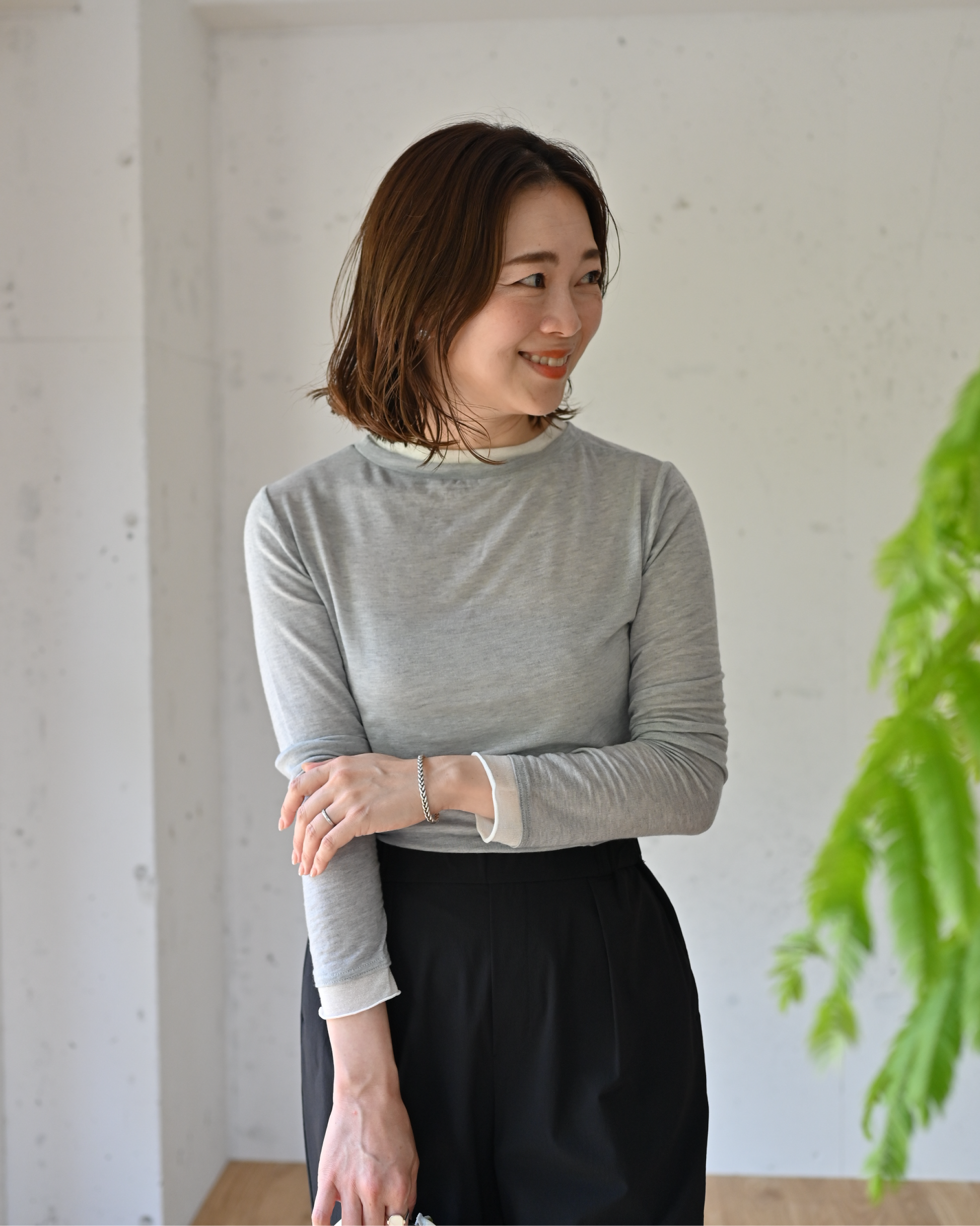とろけるような肌触り、重ね着風カットソー – OURHOME とろけるような肌触り、重ね着風カットソー – OURHOME