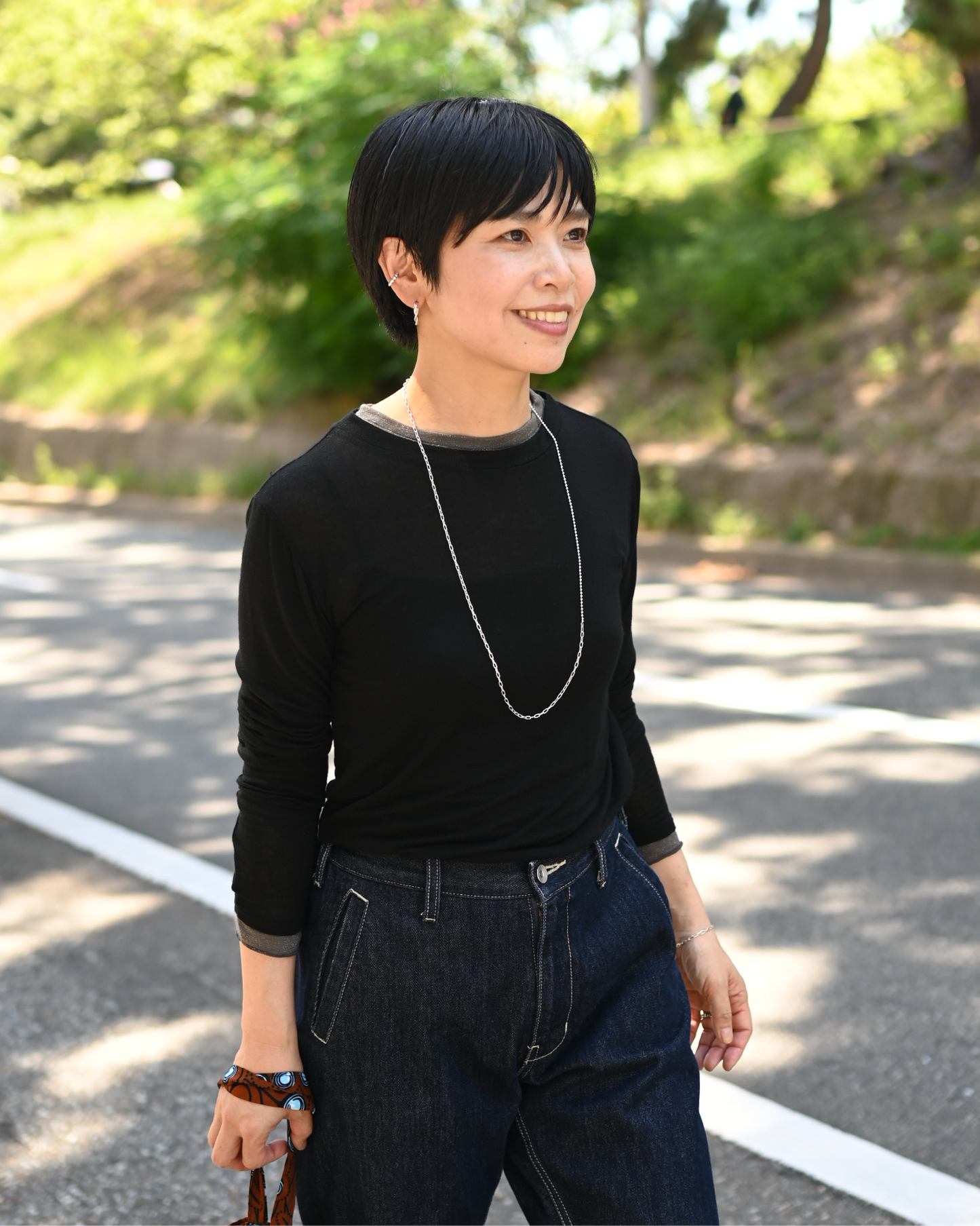 とろけるような肌触り、重ね着風カットソー
