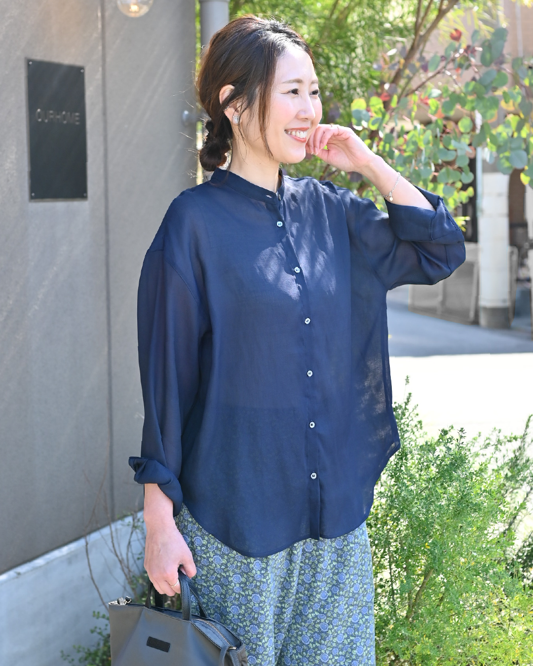 上品な透け感、リネン風シャツ – OURHOME 上品な透け感、リネン風シャツ – OURHOME