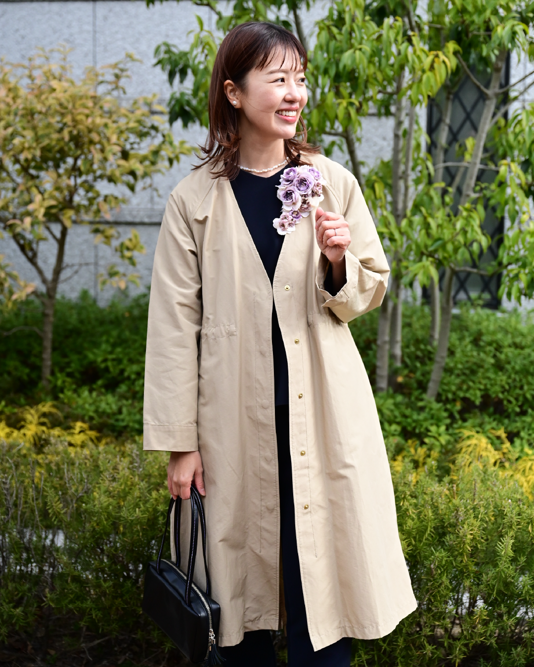 頼れるノーカラーコート - OURHOME