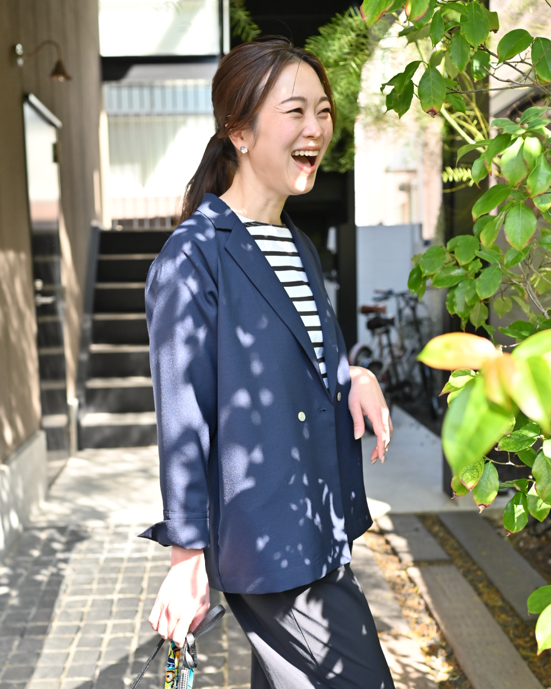 シワになりにくい、洗える軽やかジャケット