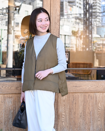 洗えるあったか中綿ベスト