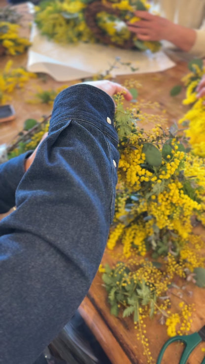 【2/26（木）開催】ミモザのリースをつくるワークショップ